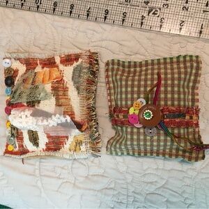Handmade Artisan Pincushions Set of 2